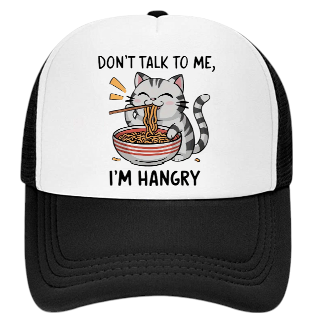 I'm Hungry Hat Adjustable Snapback Trucker Hat Gift for Foodie People Funny Hat