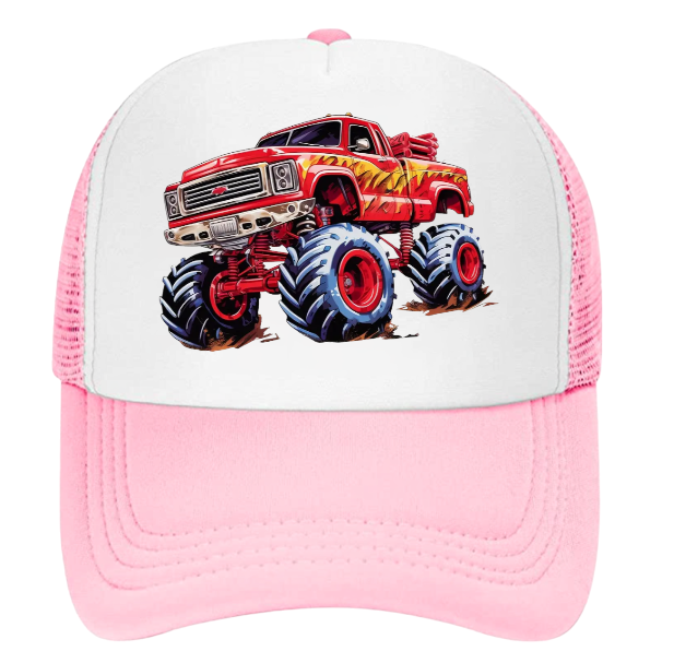 Monster Truck Hat Trucker Hat Outdoors Hat Truck Lovers Baseball Hat Adult
