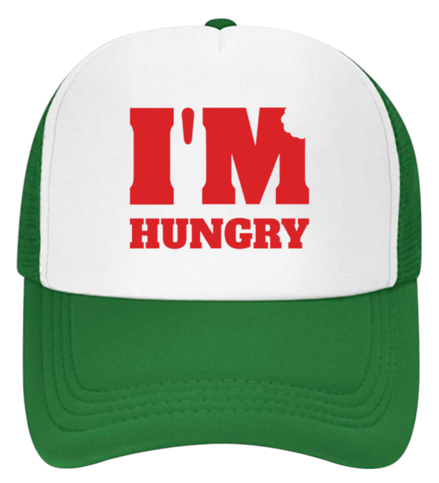 I'm Hungry Hat Adjustable Snapback Trucker Hat Gift for Foodie People Funny Hat
