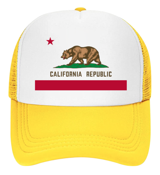 California Bear Hat Adjustable Snapback Trucker Hat California Love Hat Gift