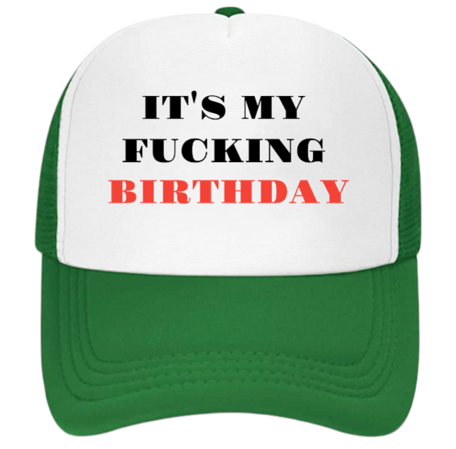 Birthday Hat Adjustable Snapback Trucker Hat Outdoors Funny Hat Birthday Gift