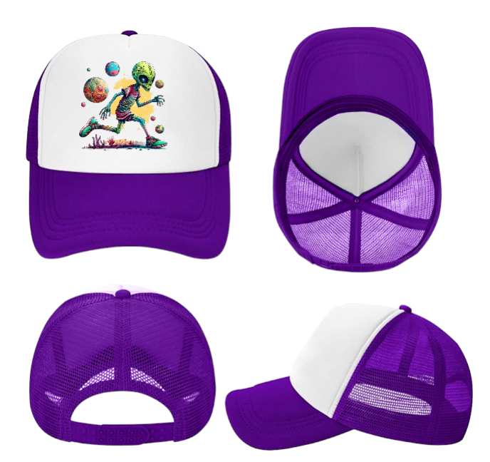Alien Hat Alien Planet Adjustable Snapback Trucker Hat Aliens On Earth Hat