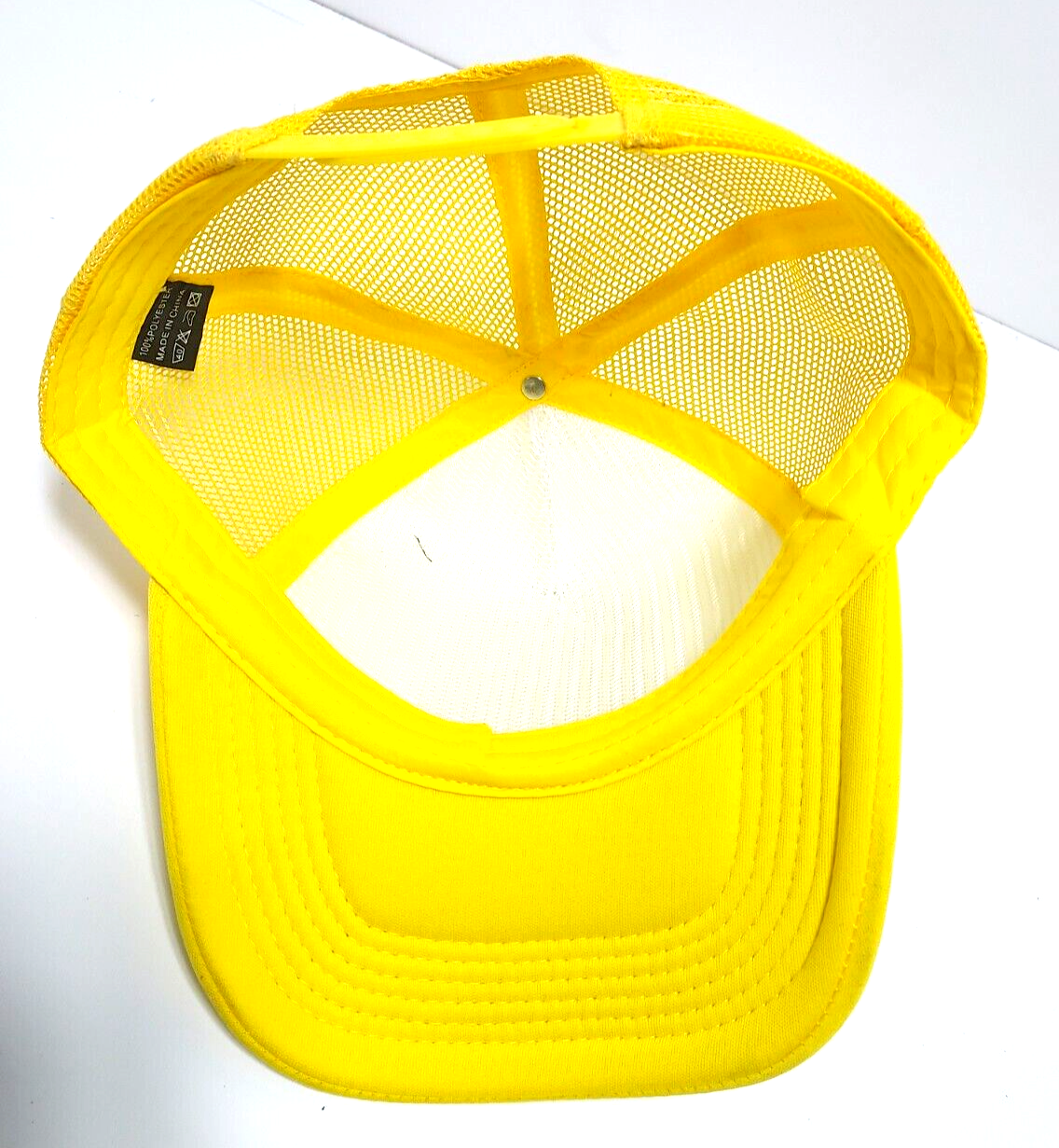 Floral Skull Head Adjustable Snapback Trucker Hat Embroidery Skull Yellow Hat