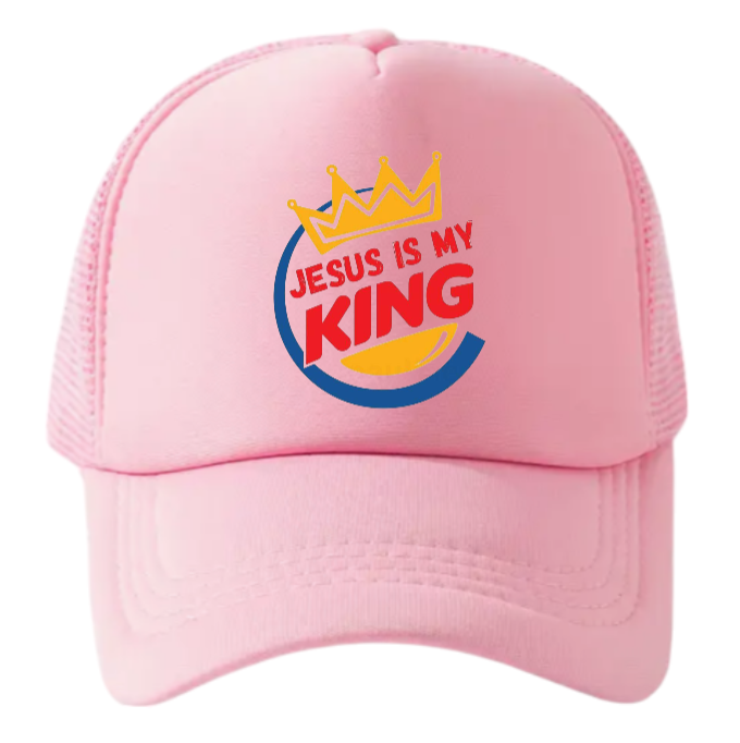 Jesus Is King Hat Adjustable Snapback Trucker Hat Jesus Faith Believe King Hat