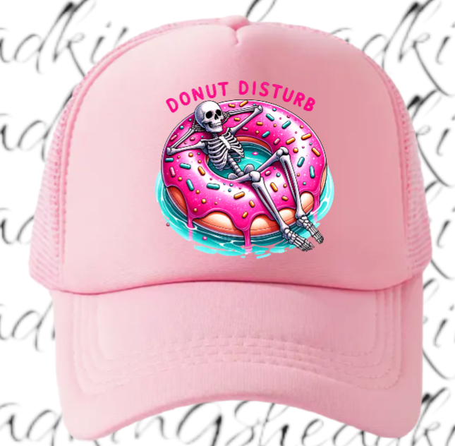 Donut Hat Do Not Disturb Adjustable Snapback Trucker Hat Summer Hat Doughnut Hat