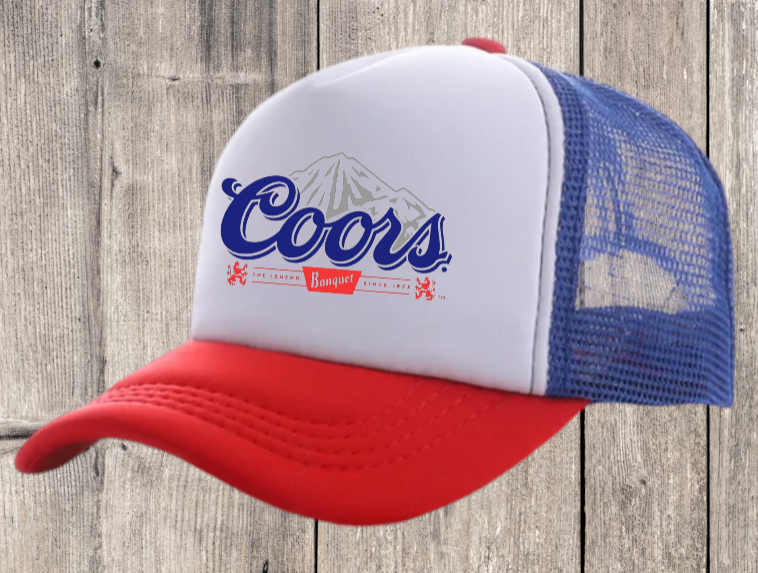 Coors Hat Adjustable Snapback Trucker Hat Vintage Style Coors Hat Drinking Hat