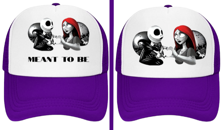 Christmas Hat Adjustable Trucker Hat Nightmare Before Christmas True Love Hat