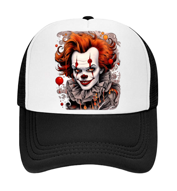 Joker Hat Clown Adjustable Snapback Trucker Hat Smiling Clown Scary Clown Hat