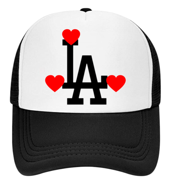 Dodgers Baseball Hat  Adjustable Snapback Trucker Hat Dodgers Zebra Love Hat