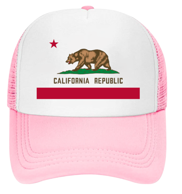 California Bear Hat Adjustable Snapback Trucker Hat California Love Hat Gift
