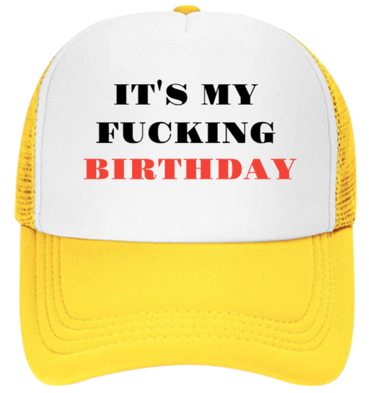 Birthday Hat Adjustable Snapback Trucker Hat Outdoors Funny Hat Birthday Gift