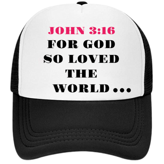 Church Hat Adjustable Snapback Trucker Hat Prayer Strength Believe JOHN 3:16 Hat