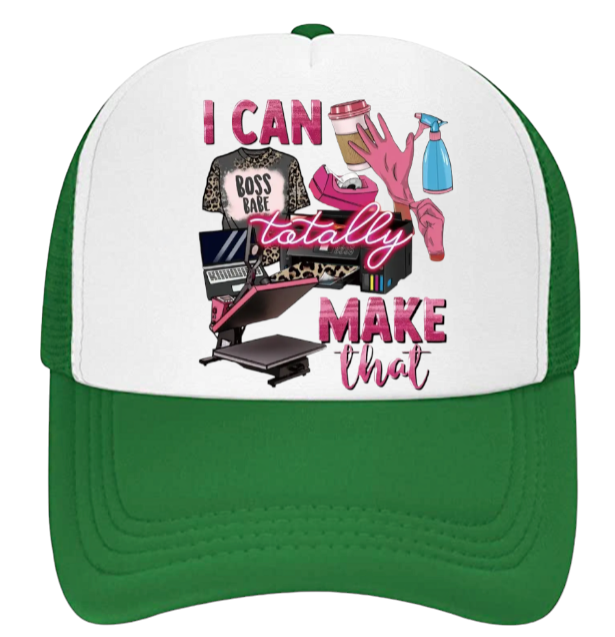 Art and Craft Hat Adjustable Snapback Trucker Hat  I Can Totally Make That