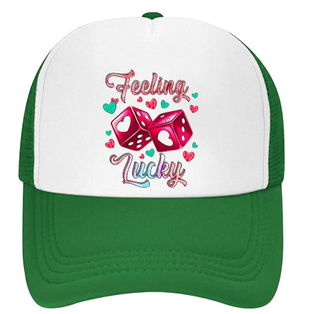 Gaming Hat Adjustable Snapback Trucker Hat Gambling Casino Feeling Lucky Hat