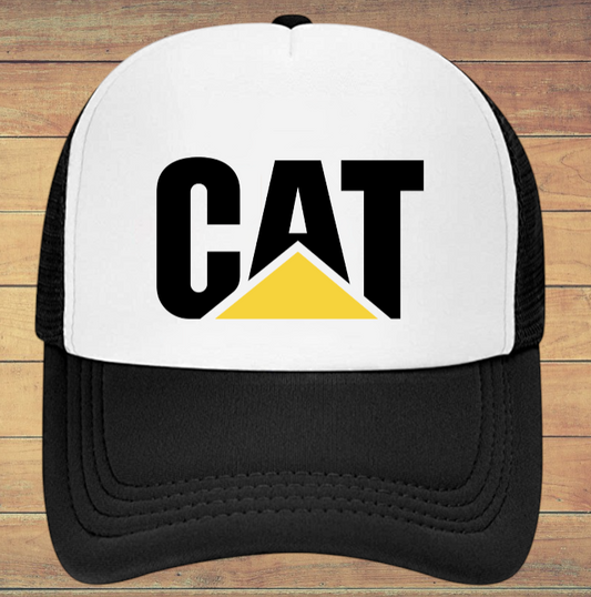 CAT Hat Adjustable Snapback Trucker Hat Forklift Heavy Machinery Work Wear Hat