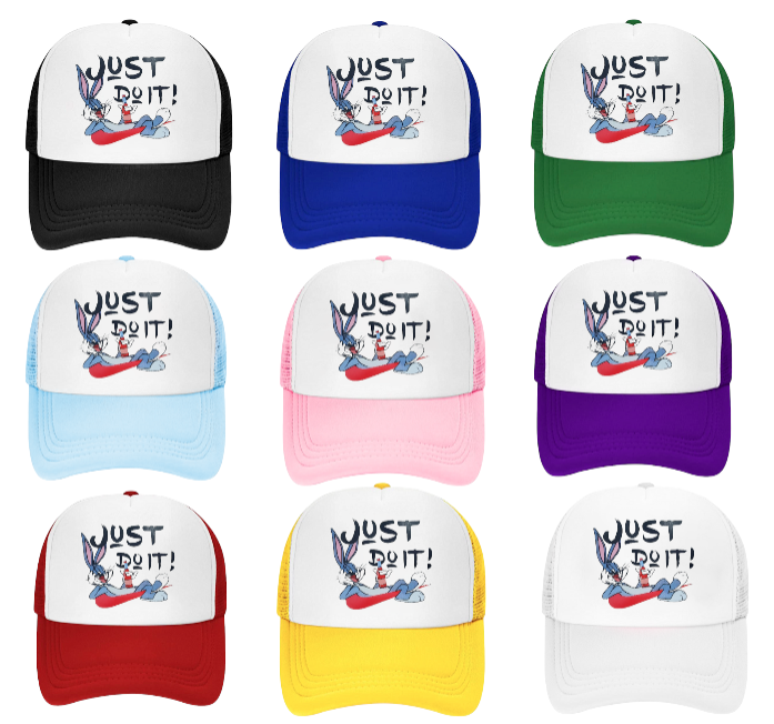 Bunny Hat Adjustable Snapback Trucker Hat Bunny Skull Bunny Skeleton Hat