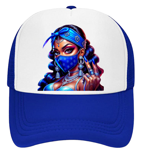Gangster Girl Hat Adjustable Snapback Trucker Hat Outdoors Colorful Rich Girl