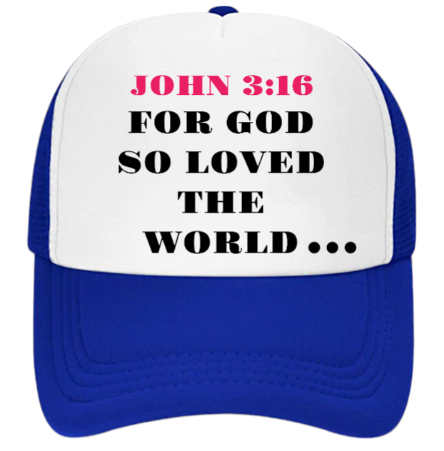 Church Hat Adjustable Snapback Trucker Hat Prayer Strength Believe JOHN 3:16 Hat
