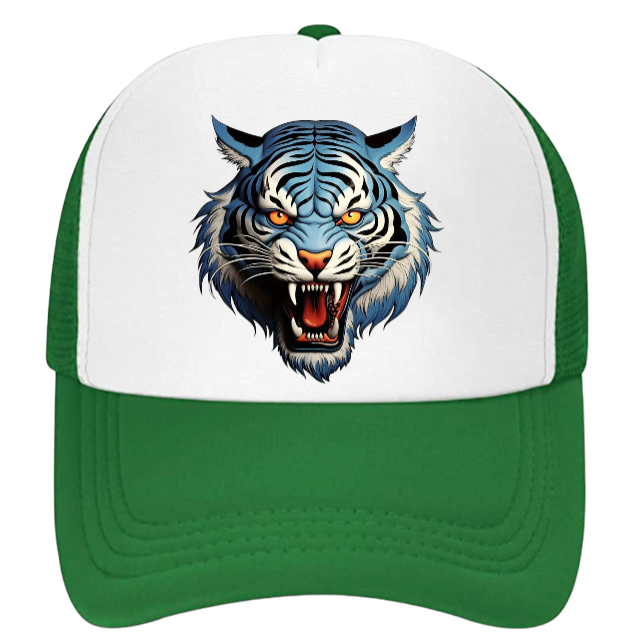 Wild Tiger Hat Baseball Hat Adjustable Snapback Trucker Hat Fierce Tiger Hat