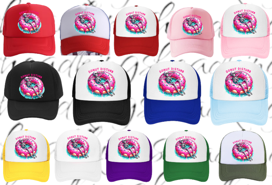 Donut Hat Do Not Disturb Adjustable Snapback Trucker Hat Summer Hat Doughnut Hat