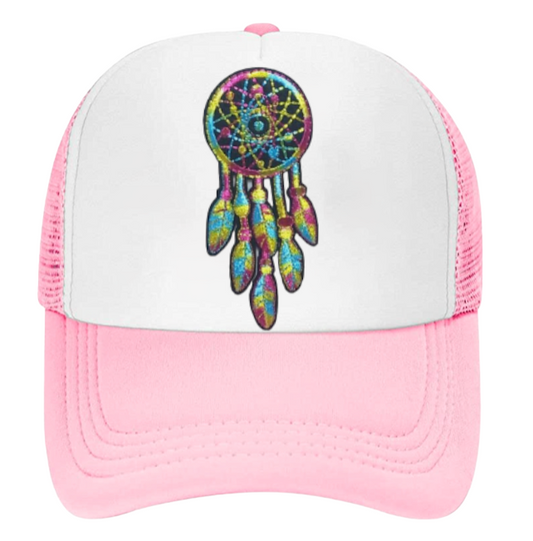 Dream Catcher Hat Embroidery Adjustable Snapback Men Women Outdoors Hat Pink