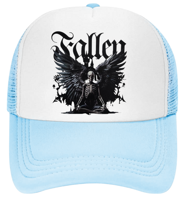 Fallen Angles Hat Adjustable Snapback Trucker Hat Dark Angle With Wings Hat