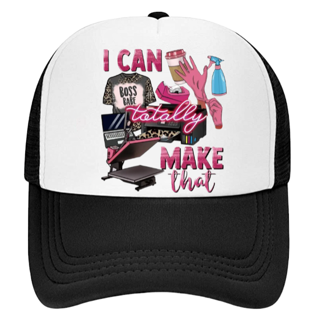 Art and Craft Hat Adjustable Snapback Trucker Hat  I Can Totally Make That