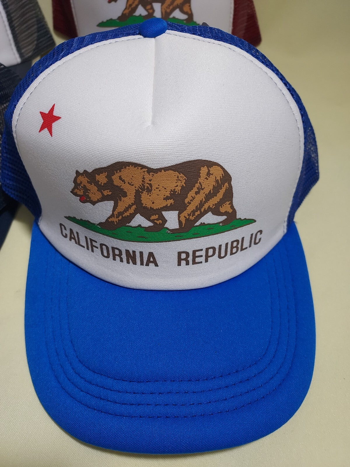 California Bear Baseball Trucker Hat Adjustable Snapback Men Women Durable Hat