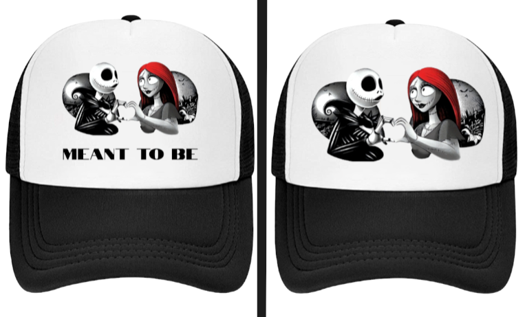 Christmas Hat Adjustable Trucker Hat Nightmare Before Christmas True Love Hat