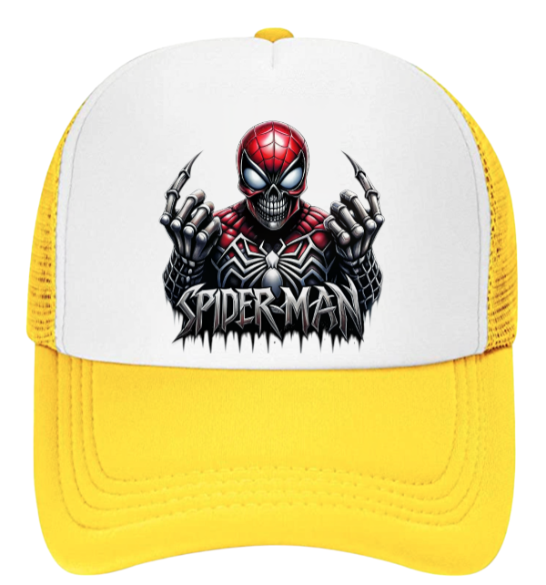 Spiderman Hat Adjustable Snapback Trucker Hat Spider Web Spiderman Superhero Hat