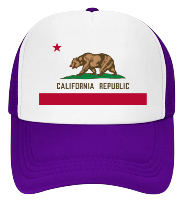 California Bear Hat Adjustable Snapback Trucker Hat California Love Hat Gift