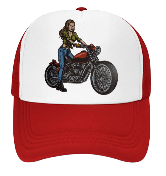 Girls Motorbike Hat Baseball Hat Trucker Hat Adjustable Snapback Biker Girl Hat