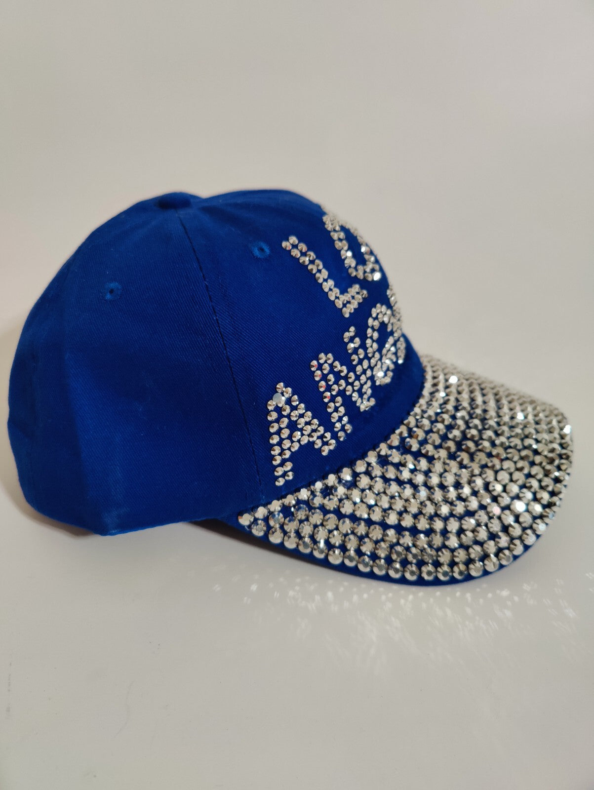 Los Angeles Hat Crystals Adjustable LA Baseball Hat with Crystals Women Hat Gift