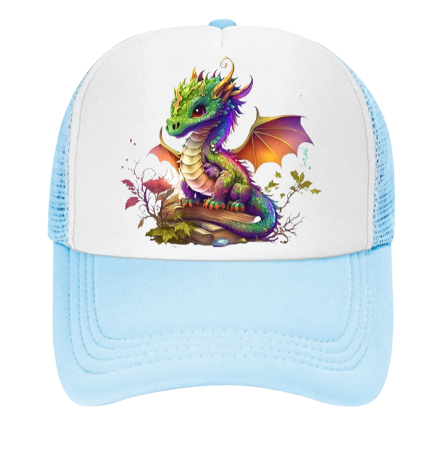 Cute Dragon Hat Fire Dragon Baseball Hat Adjustable Snapback Hat Unisex Snapback