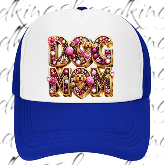 Dog Mom Hat Adjustable Snapback Trucker Hat Gift for Mom Dog Lovers Dog Hat