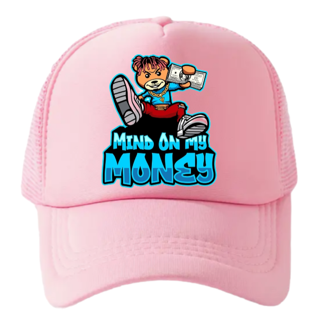 100 Dollar Bills Hat Trucker Hat Adjustable Snapback Hustle My Mind On Money