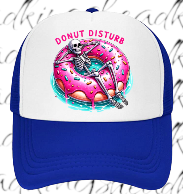 Donut Hat Do Not Disturb Adjustable Snapback Trucker Hat Summer Hat Doughnut Hat