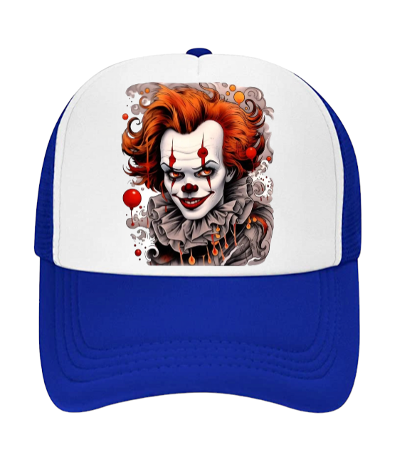 Joker Hat Clown Adjustable Snapback Trucker Hat Smiling Clown Scary Clown Hat