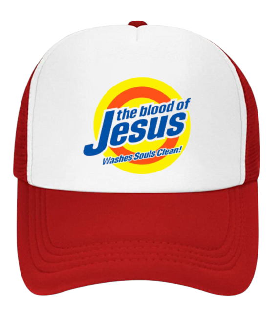 Funny Hat Adjustable Snapback Trucker Hat Detergent Tide Theme Hat Jesus Tired