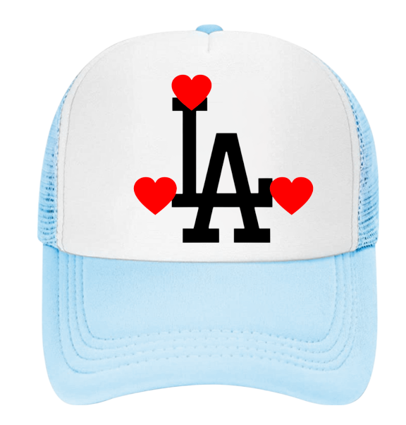 Dodgers Baseball Hat  Adjustable Snapback Trucker Hat Dodgers Zebra Love Hat