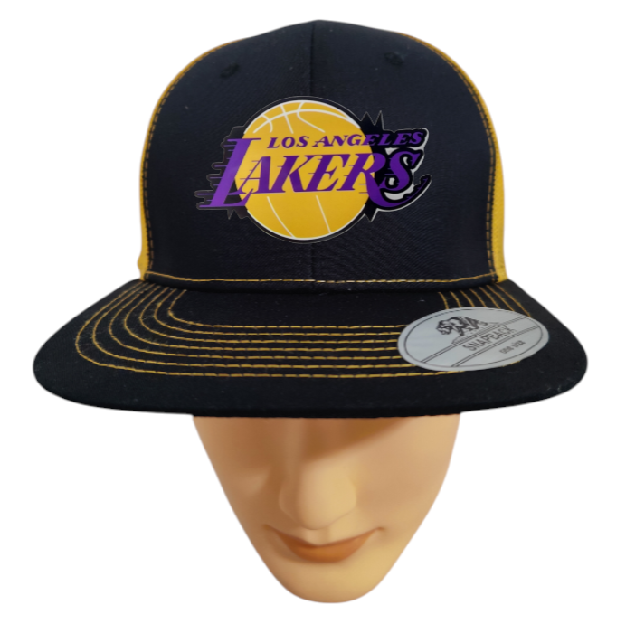 Lakers Hat Adjustable Snapback Trucker Hat Los Angeles Basketball Hat Richardson