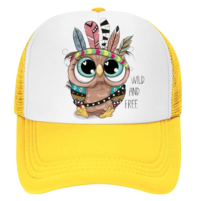 Wild And Free Baseball Hat Trucker Hat Adjustable Snapback Hat Unisex Hat