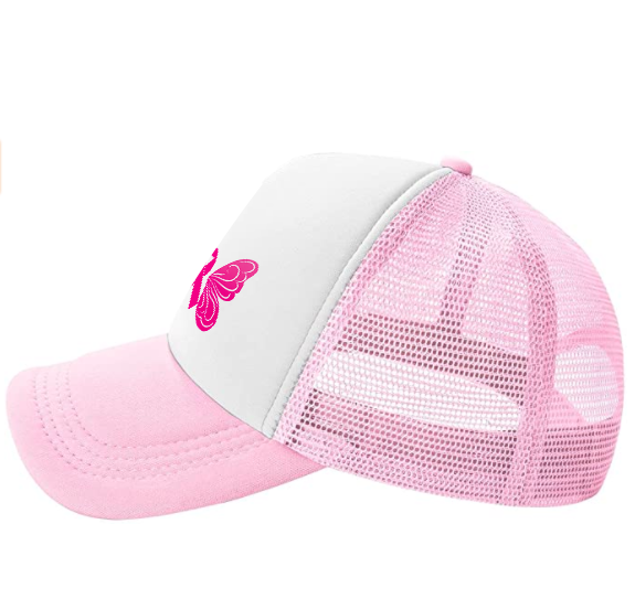 Cancer Hat Adjustable Snapback Trucker Hat Fight Cancer Butterfly Faith Believe