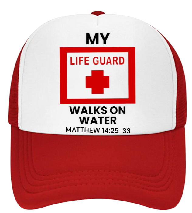 Lifeguard Hat Adjustable Snapback Trucker Hat I love Jesus Hat Faith Believe Hat