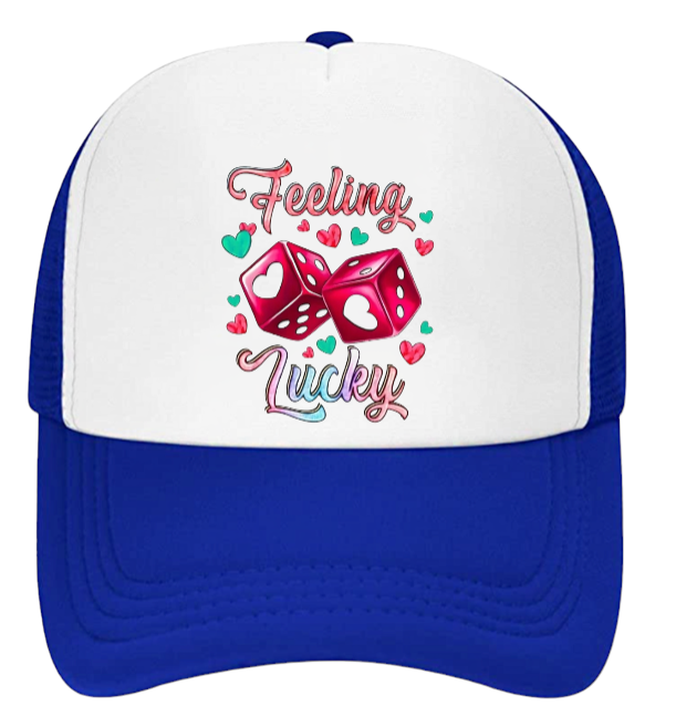 Gaming Hat Adjustable Snapback Trucker Hat Gambling Casino Feeling Lucky Hat