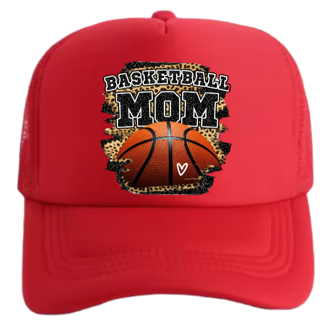 Basketball Hat Trucker Adjustable Hat Snapback Women Hat Basketball Mom Hat