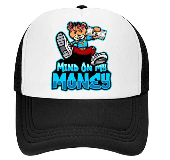 100 Dollar Bills Hat Trucker Hat Adjustable Snapback Hustle My Mind On Money