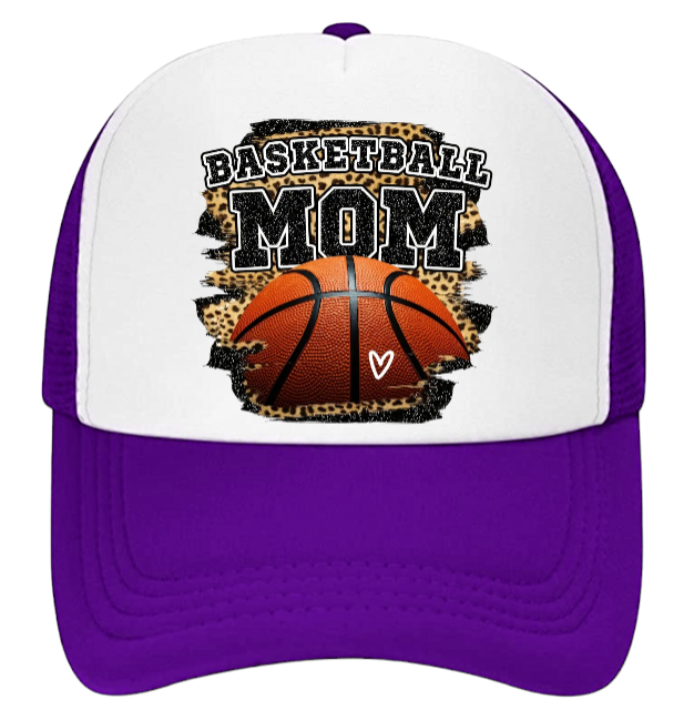 Basketball Hat Trucker Adjustable Hat Snapback Women Hat Basketball Mom Hat