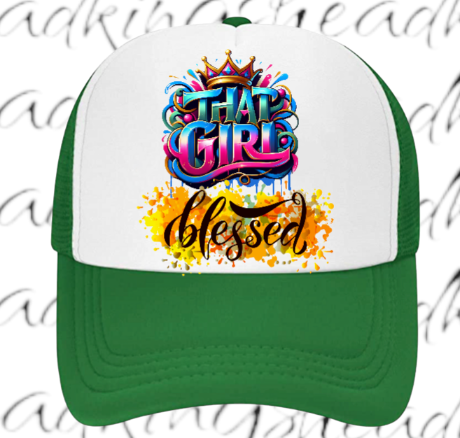 Blessed Hat Adjustable Snapback Trucker Hat That Blessed Girl Hat Woman Hat