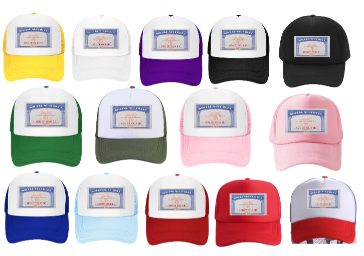 Social Security Hat Adjustable Snapback Trucker Hat Non Of Your Biz Funny Hat